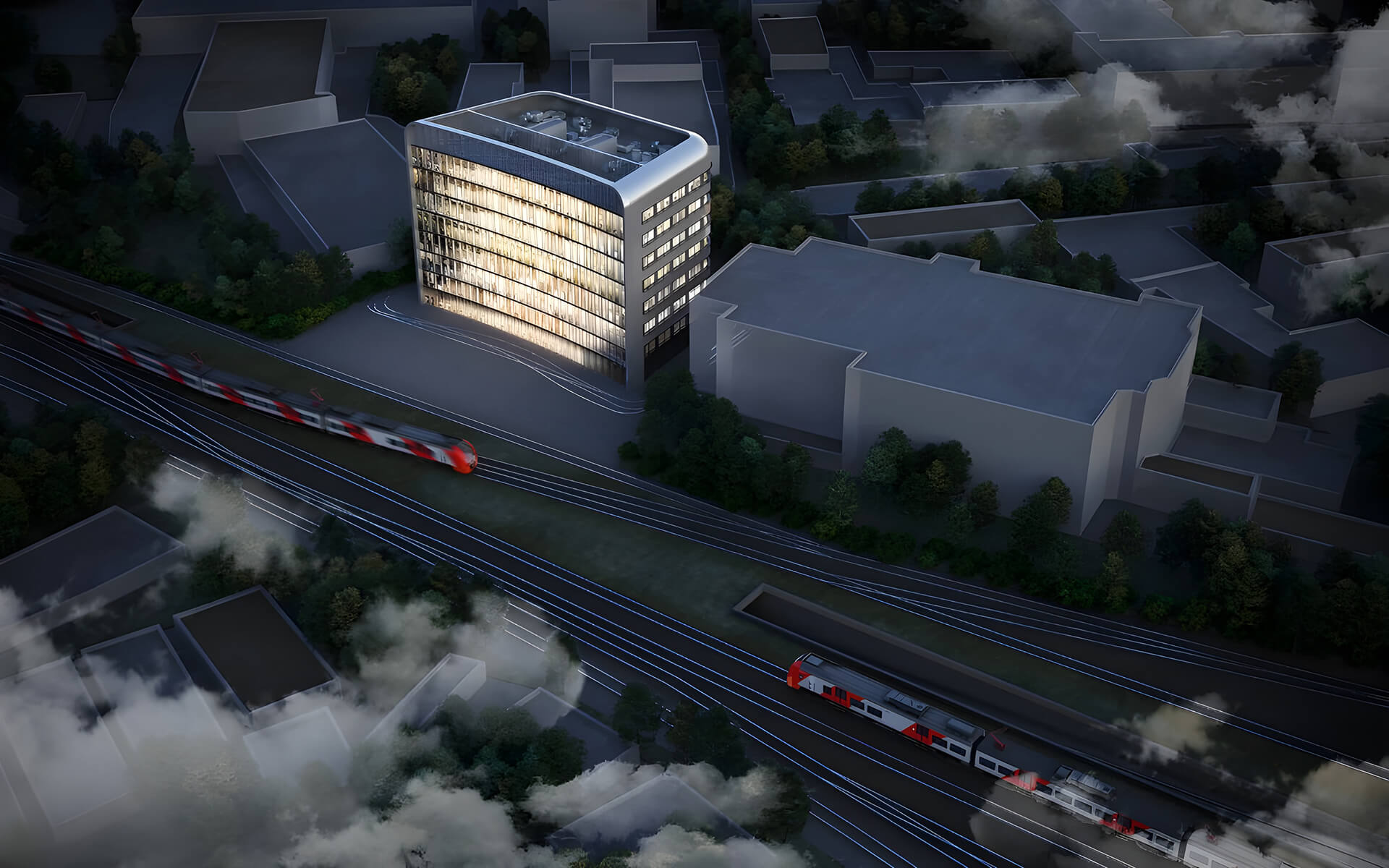 Расположение БЦ Rail.A